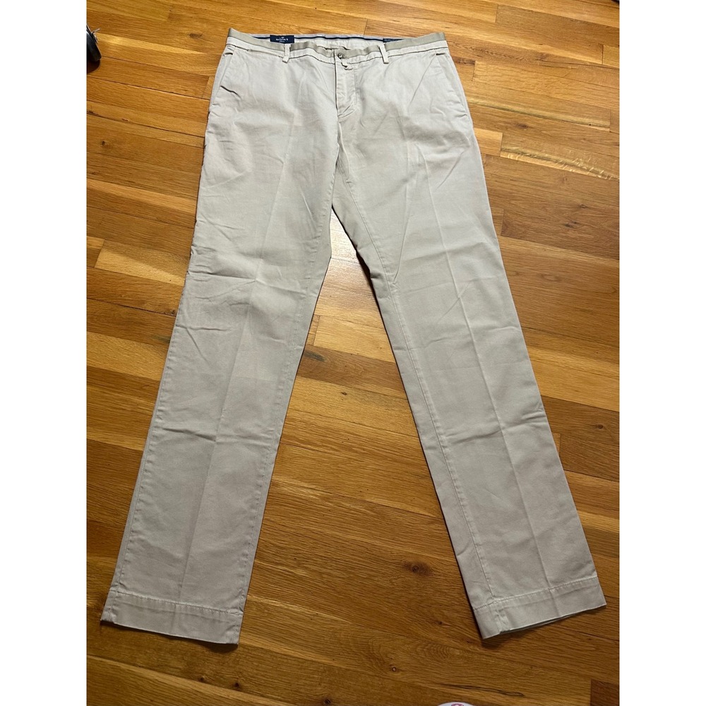 Masons New York‎ Belt Mens Tan Khaki Chino Pants Cotton Stretch Size 52 IT